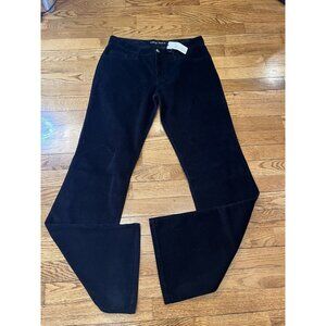 Dead Sexy Maria Corduroy Pants Pockets NWT Bootcut Leg, 9" Rise SZ 30 Black Soft